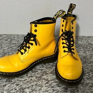Doc Dr Martens Yellow 1460 Boots